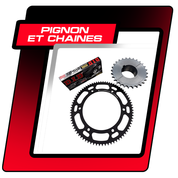 Pignon et chaînes