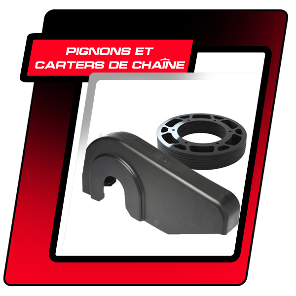 Pignons et carters de chaîne