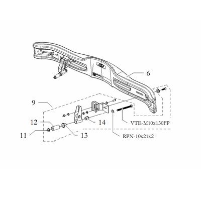 REAR SPOILER ATTACHEMENT KIT 28MM