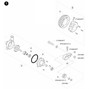 WATER PUMP O-RING ( 10 )