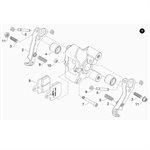 REAR BRAKE CALIPER M20 X 2 H5 MECANICAL