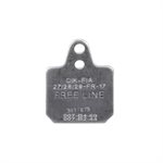 Plaquette de frein 40 x 38 gris dur