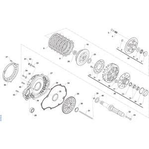 Couvercle d'embrayage noir TM M1