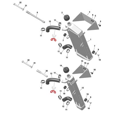 RADIATOR COLLAR 16-25