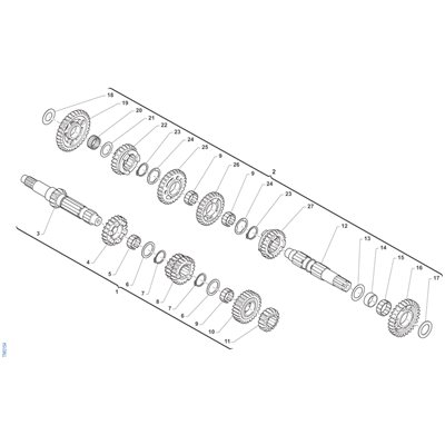 COUNTERSHAFT ASSY TM KZ R-1
