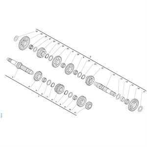COUNTERSHAFT ASSY TM KZ R-1