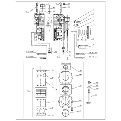 DEPRESSION PIPE FITTING M8 HEX